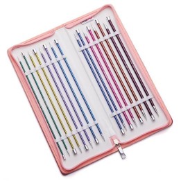 Set mit 8 Paar 40 cm langen Aluminiumnadeln