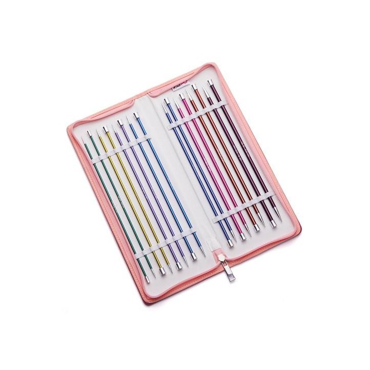 Set de 8 paires d'aiguilles 40cm Aluminium