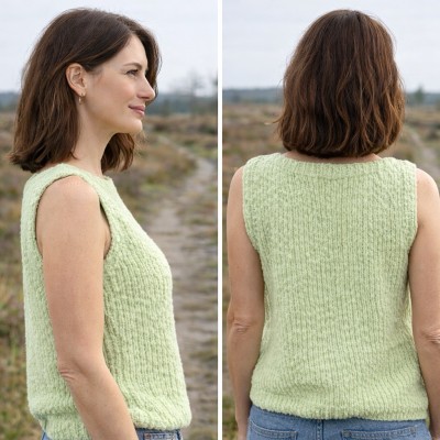 Pull sans Manches Velour Bio, Logique