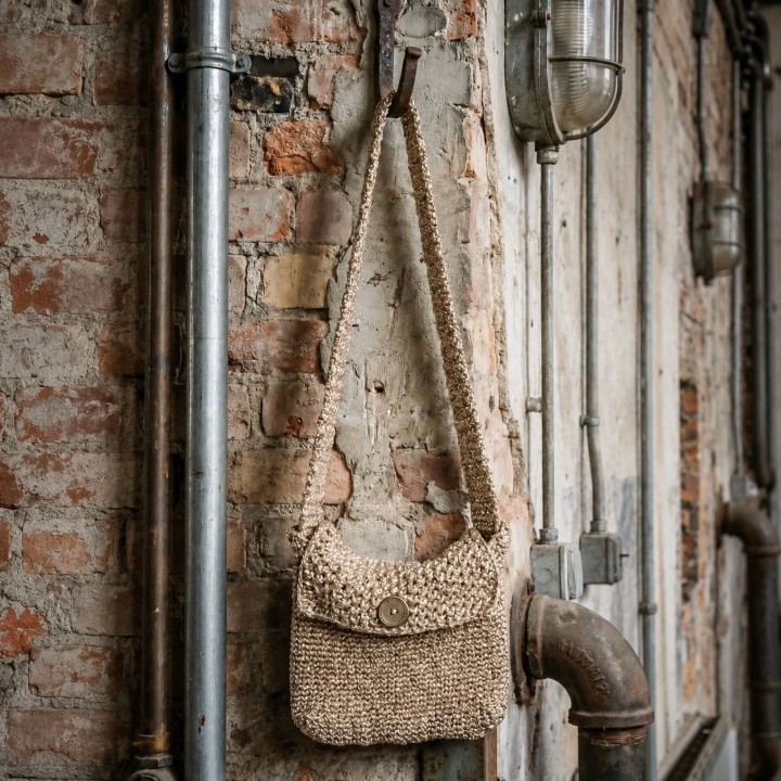 Sac Stella gebreide schoudertas – Baudilaine