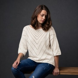 Pull Coton Bio Logique point ajouré – Baudilaine