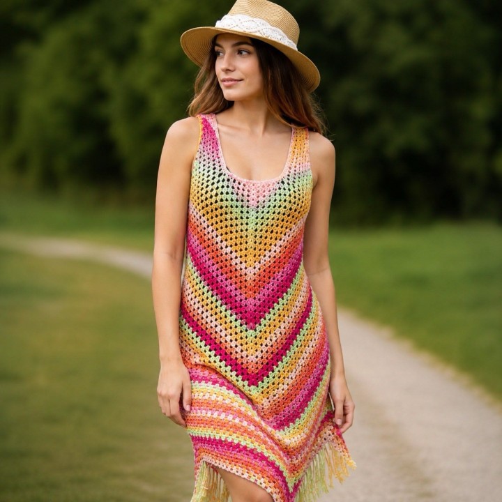 Robe Sublimes Seychelles au crochet – Baudilaine